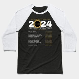 America Totality Total Solar Eclipse 4.8.2024 Baseball T-Shirt